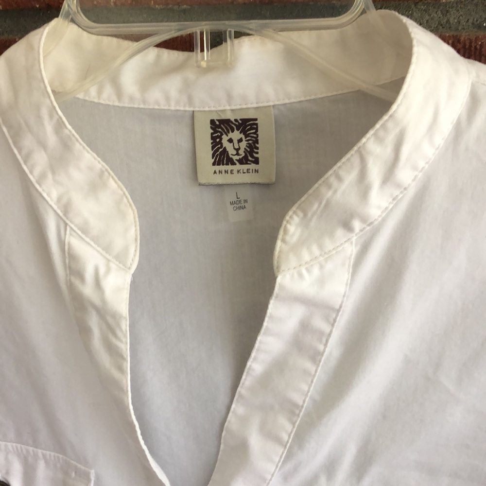 Anne Klein button down blouse-Large size - Picture 2 of 16